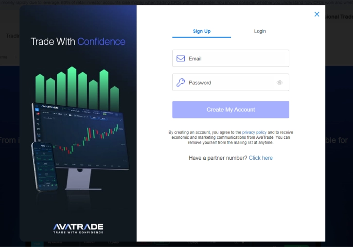 avatrade-broker-account-opening-steps