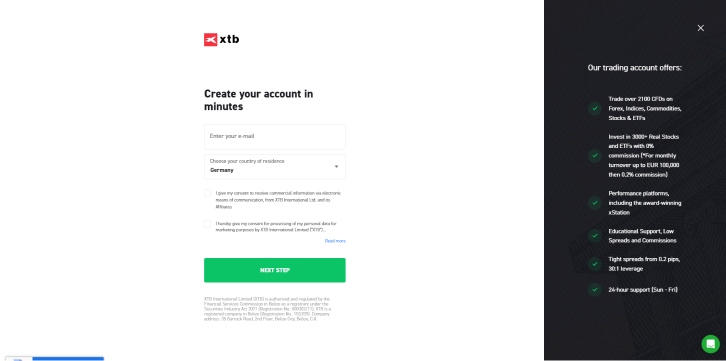 xtb-account-opening-steps